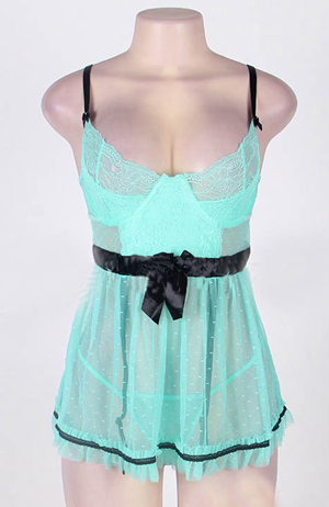F5247 Сетчатый фартук с точками Babydoll